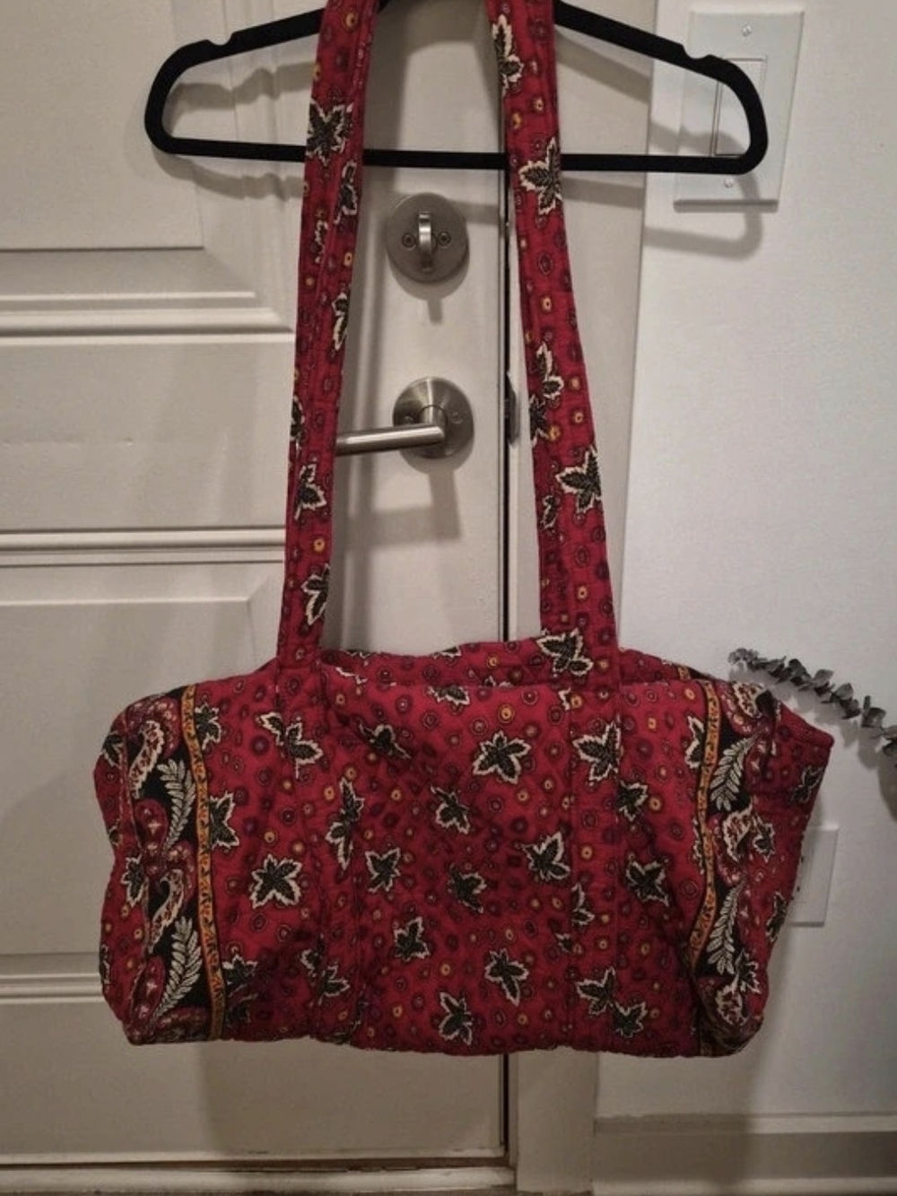 Vintage Vera Bradley Duffle Bag In Red Coin